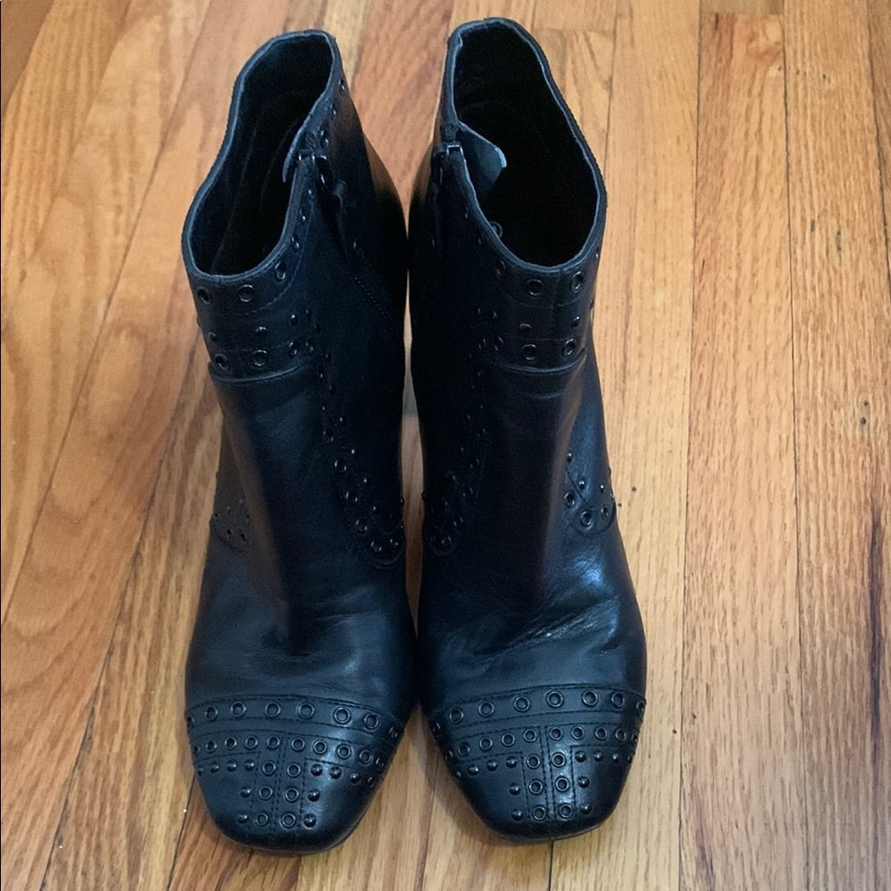 Rockport Black Studded Ankle Boots